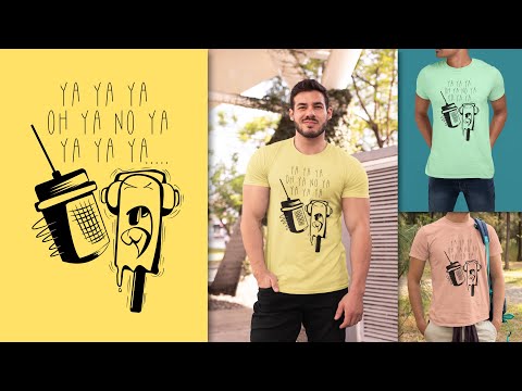 SINGING ICE CREAM | Graphic T-Shirt By Parag | Screen Printing | T Shirts Printing At Home