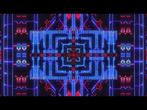 1 Hour Visual In Full HD / nr.447 / Neon Stage Music Video Background