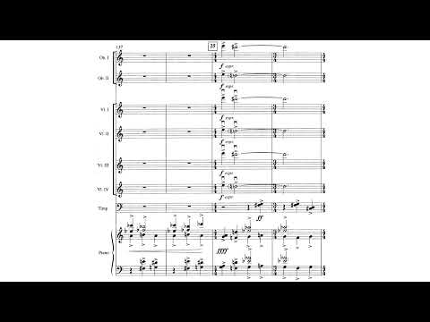 [Galina Ustvolskaya] Octet for Two Oboe, Four Violins, Timpani and Piano (Score-Video)