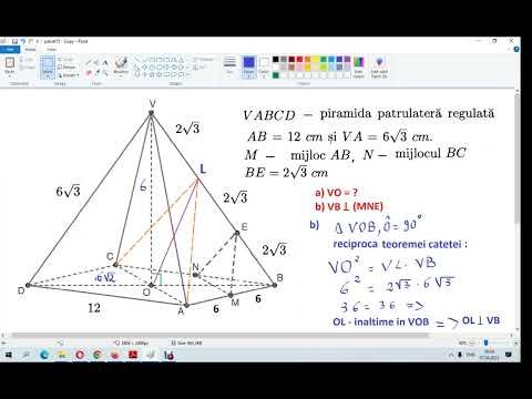 O dreaptă perpendiculară pe un plan