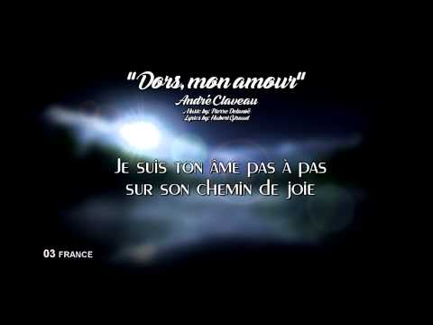 03) FRANCE "Dors, Mon Amour" - André Claveau (Lyrics) [Eurovision 1958}