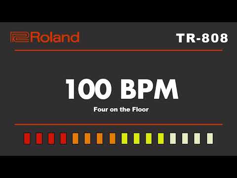 Roland TR-808 Four On The Floor 100 BPM Backing Track