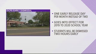 DCPS announces changes for 2019-2020 early release schedule
