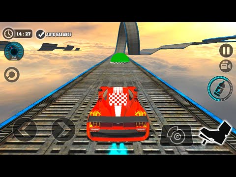 Imposible Stunt Car Tracks 3D - New Red Sport Car UNLOCKED - Android Gameplay
