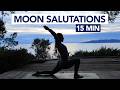 15 Min Moon Salutations Yoga Routine For Better Sleep