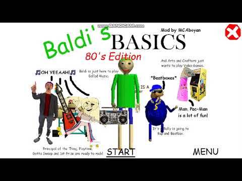 Baldi's Basics 80's Edition Super Duper Ultra Fast