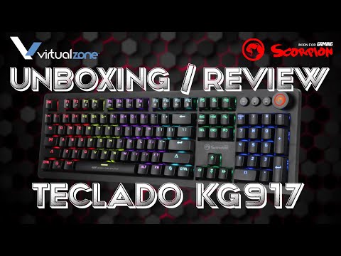Klaviatūra Klav.Marvo Scorpion KG917 mėlynas switch video