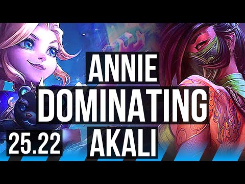 ANNIE vs AKALI (MID) | 7/1/12, Dominating | KR Master | 25.22
