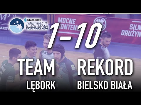 Team Lębork - Rekord Bielsko-Biała 1-10 | skrót Statscore Futsal Ekstraklasa