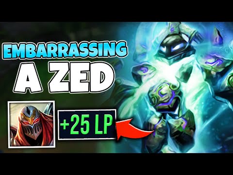 I MADE ENEMY ZED ABSOLUTELY USELESS!! COUNTER ZED WITH XERATH - League of Legends