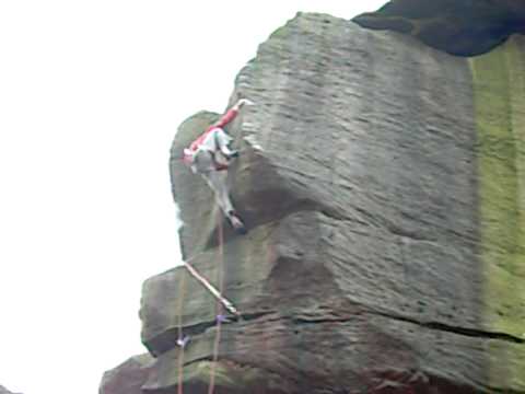 Pete Whittaker climbing French Duke
