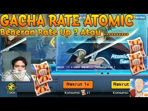 GACHA SSR RATE UP ATOMIC OPM , TIKET HABIS DEMI RATE UP ATOMIC - One Punch Man The Strongest Man
