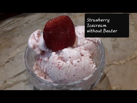 Homemade Strawberry Icecream