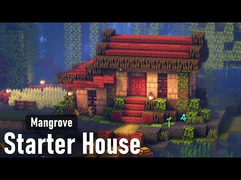 🏡Tutorial | Simple Mangrove Starter House | Minecraft