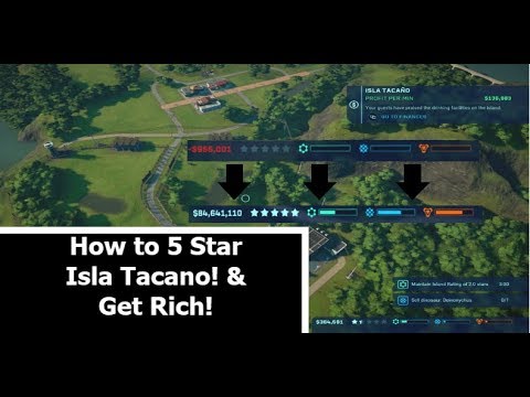 Jurassic World: Evolution. How To 5 Star! Isla Tacano Step by Step Walkthrough/Tutorial! EP 1