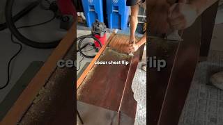 Flipping this cedar chest from $25 to $400 🤯💸 #diy #furnitureflip #upcycling #wooddesigner #home