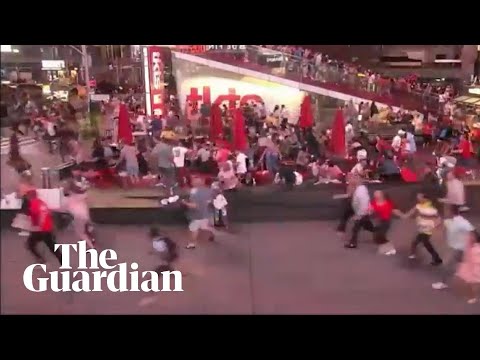 Panic in Times Square after motorcycle backfire mistaken for gunfire