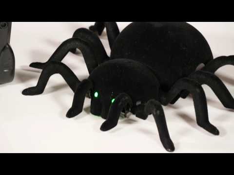 Cooler Stuff Spider voras su valdymo pultu, ropojantis per sieną video