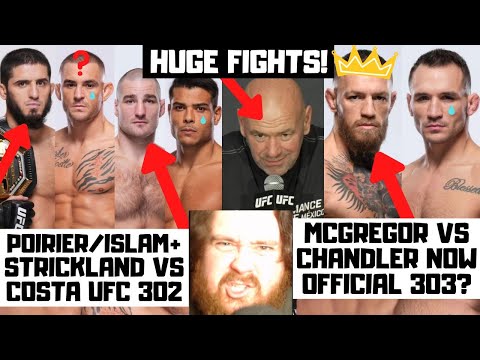 MCGREGOR VS CHANDLER! MAKHACHEV VS POIRIER? STRICKLAND VS COSTA! Reaction To Dana White Post UFC 300