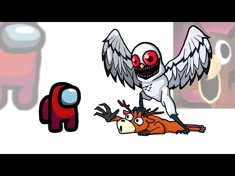 Mini Crewmate Kills Creepy 99 Nights in the Forest 'The OWL' | Among Us