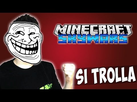 L'UOMO INVISIBILE TROLLA! (Minecraft Skywars)