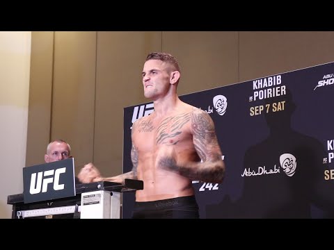 Dustin Poirier on weight for UFC 242