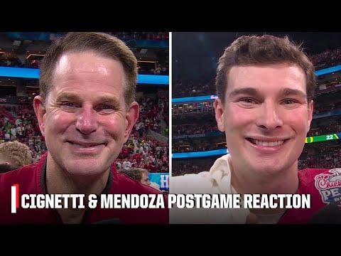 Curt Cignetti and Fernando Mendoza react to Indiana’s win vs. Oregon | ESPN College Football
