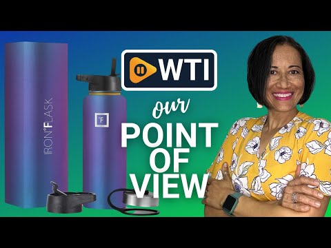 IRON °FLASK Sports Water Bottle - 40 Oz 3 Lids - WTI product video review