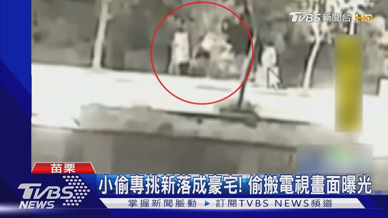 小偷專挑新落成豪宅! 偷搬電視畫面曝光