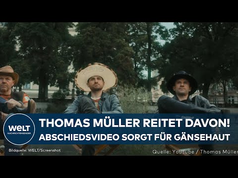 THOMAS MÜLLER reitet nach 25 Jahren vom FC Bayern München in den Sonnenuntergang und sagt Servus!