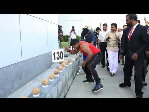10 Most coconuts smashed in a minute!   Guinness World Records