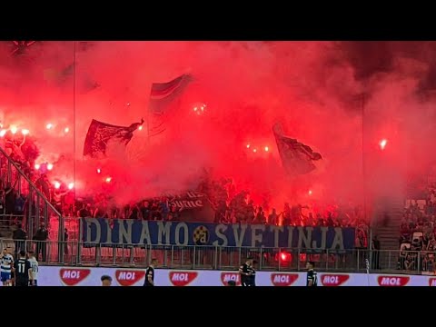 NK Osijek - Dinamo Zagreb 02.08.2024 | Bad Blue Boys support and pyro show