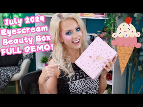 Let's Try the July 2024 EYESCREAM BEAUTY BOX! FULL DEMO!