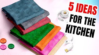 5! Sewing Projects for The Kitchen | 5 Sewing Ideas for the Home