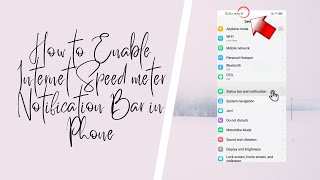 How to Show internet speed on Notification Bar | Vivo | Network Status Bar Display  | Network Speed