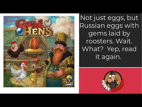 The Purge: # 2694 Gem Hens: An abstract game about roosters laying Russian Eggs with Gems....are you serious?