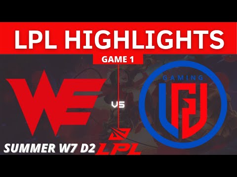 WE vs. LGD | Game 1 HIGHLIGHTS - W7 D2 | LPL Summer Split 2021 | TEAM WE VS LGD GAMING