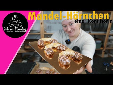 Mandelhörnchen mit Marzipan 😍 Dieses Konditor-Rezept wird dich begeistern!