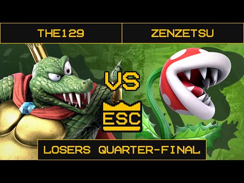 ESC 30 Smash Ultimate Losers Quarter-Final - The129 (King K. Rool) Vs. Zenzetsu (Piranha Plant)