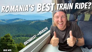 The BEST TRAIN RIDE IN ROMANIA? The Bucharest To Brasov TRAIN!