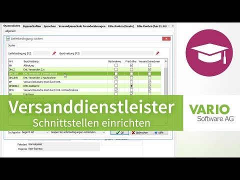 Einrichtung der Schnittstelle zur Versanddienstleistern - DHL, UPS, Hermes & Co. | Tutorial