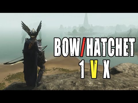 Bow/Hatchet 1vX Montage - New World PvP