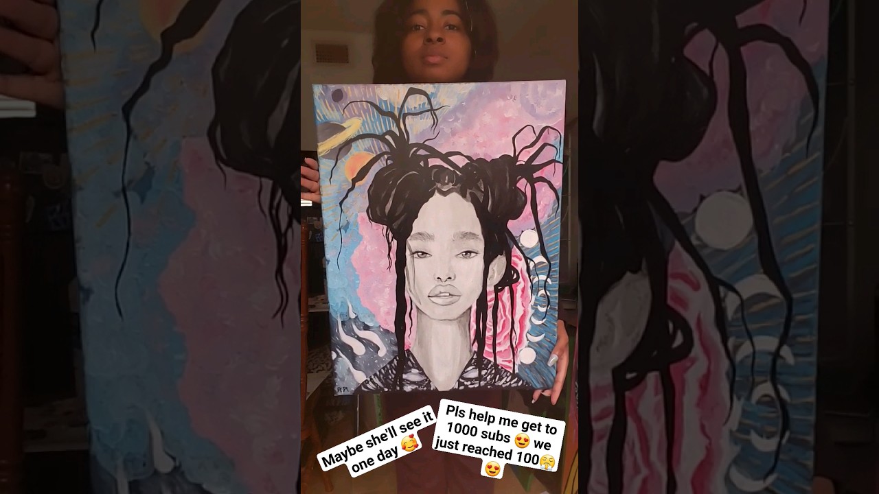 Willows Dream #willowsmith  #willow #art #paint #artist #portrait  #subscribe #music #painting