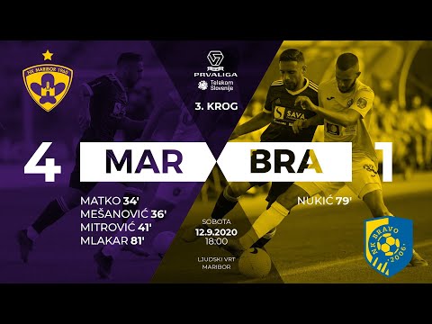 3.krog: Maribor - Bravo 4:1 ; Prva liga Telekom Slovenije 2020/2021