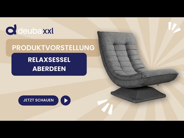 Vidéo teaser pour CASARIA® Relaxsessel Aberdeen - 5-fach verstellbare Rückenlehne