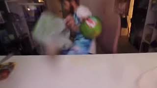 Watermelon explodes