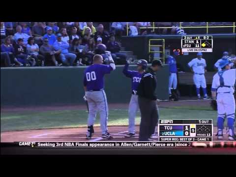 Josh Elander Home Run TCU Horned Frogs vs UCLA Bruins