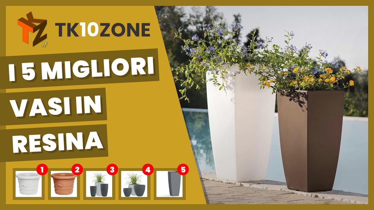 I 5 migliori vasi in resina, resistenza nel tempo assicurata