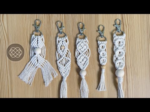DIY MACRAME KEYCHAINS Patterns for Beginners and Beyond