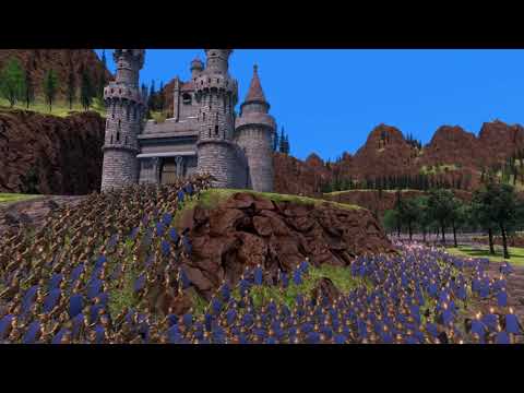 1.500 Golden Knights  vs 10.000 ORCS - CASTLE SIEGE - Ultimate Epic  Battle Simulator